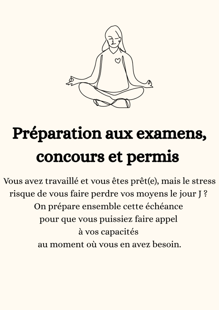 Préparation aux concours, examens et permis de conduire sophrologie nancy