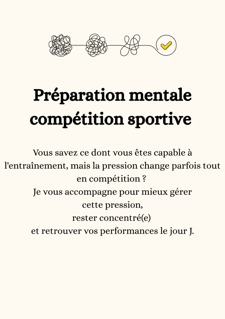 Préparation mentale compétition sportive sophrologie nancy